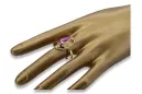 Ring Amethyst 14 Karat Gelbgold Vintage Stil vrc014y